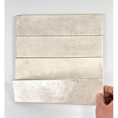 ÉCHANTILLON Terravito Sileno Carrelage mural - 30x7.5cm - 8mm - Ivoire