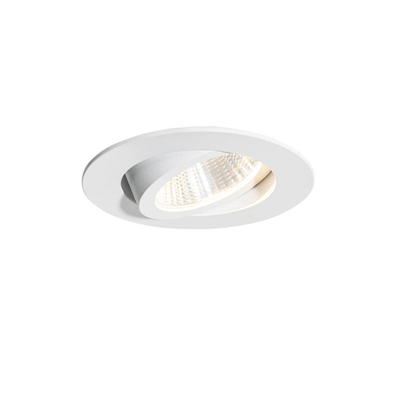 QAZQA Gaius Spot encastrable - 1 lampe - IP65 - Rond - Blanc