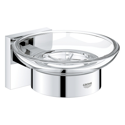 Grohe Start Cube Zeepschaal - met houder - wandmontage - chroom