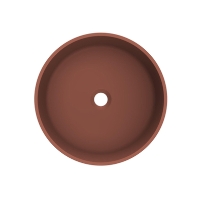 Arcqua Case vasque à poser - ronde - 40cm - terracotta mat