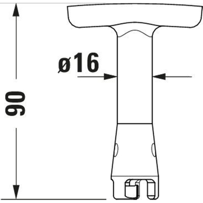 Duravit Service sleutel - voor urinoir