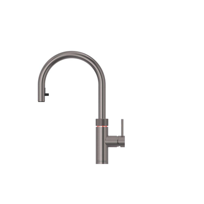 Quooker flex robinet d'eau bouillante - bec pivotant et extractible - réservoir PRO3 - Eau chaude / bouillante - gunmetal