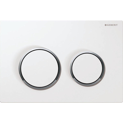 Geberit Kappa21 bedieningsplaat front planchetbediening - voor reservoir UP200 - wit glans chroom