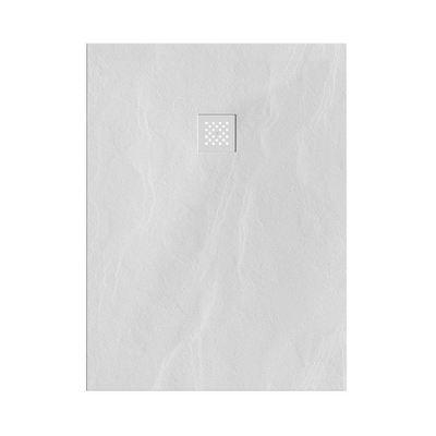 BRAUER Asteroid Douchebak 90x120 incl. antislip en antibacterieel mineraalmarmer mat wit
