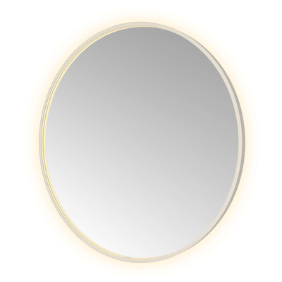Hotbath &MORE Spiegel Round - diameter 100cm - direct en indirect LED - spiegelverwarming - dimbaar - met afstandsbediening - geborsteld RVS 316