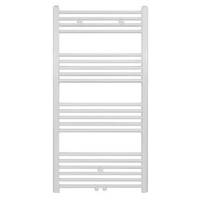 Belrad Radiateur sèche-serviettes - raccordement central - 1200 x 500 mm - 537 watts - blanc