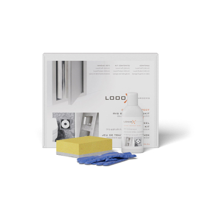 Looox Clean RVS behandelingskit - met spons en handschoenen