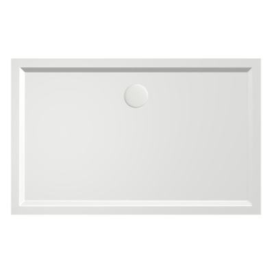 Xenz mariana receveur de douche 120x75x4cm rectangulaire acrylique blanc