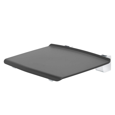 Tiger Boston Comfort en Safety Opklapbaar Douchezitje Donkergrijs 32.5x5.3x32.5cm SHOWROOMMODEL