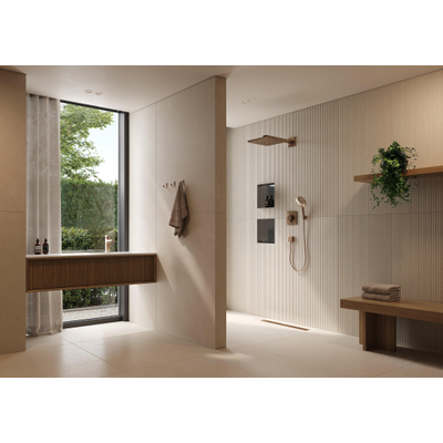 Easy Drain Pureflow Caniveau de douche - 100cm - dryphon - bronze brossé