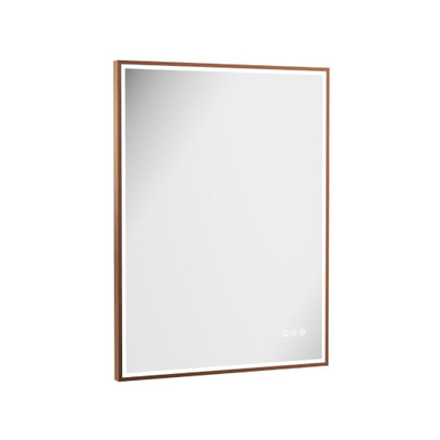 Crosswater MPRO miroir – 80 x 60 cm – LED directe tout autour – Bronze brossé