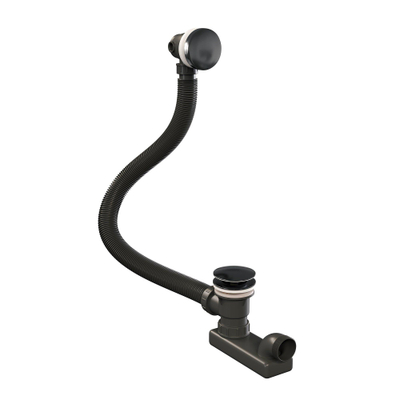BRAUER Vidage de baignoire - avec trop-plein - gunmetal brossé PVD