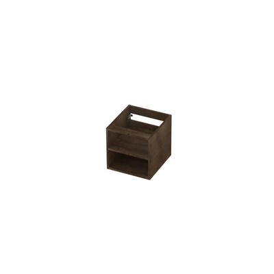 INK Fineer Regaal 40x43x40cm - open - tbv onderkast - 40x40cm - MDF Fineer Chocolate OUTLETSTORE