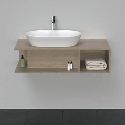 Duravit D-neo Meuble sous vasque 100x55x26cm sans tiroir Chêne (terra) mat