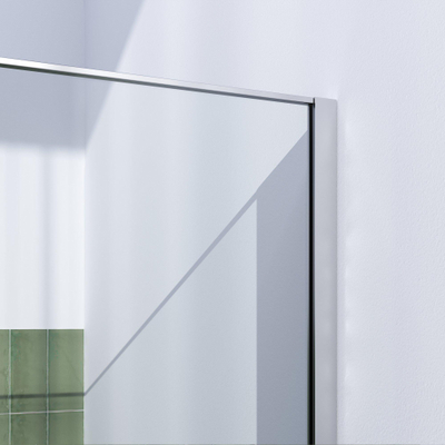 Brauer Season Douche à l'italienne - 120x200cm - verre clair avec cadre - Inox