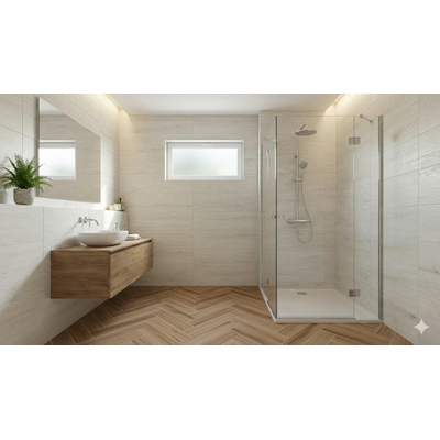 ÉCHANTILLON Terravito Fissaro carreau mural et de sol - 22.2x89.5cm - 8mm - rectifié - Imitation bois - Blanc