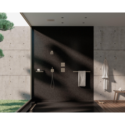 AXOR Citterio C douche de tête - 27x27cm - encastré au plafond - brushed nickel (inox)
