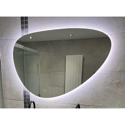 Wiesbaden Uovo miroir ovale avec LED, dimmable et chauffage miroir 120 cm