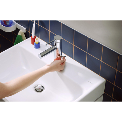 Hansgrohe Zesis S wastafelkraan - model 100 - coolstart - met trekwaste - chroom