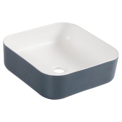Differnz Nila waskom - 38x38x13cm - keramiek - blauw