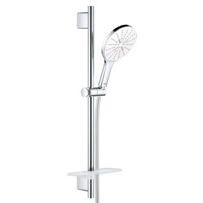 Grohe Vitalio SmartActive Glijstangset - 60cm - ronde handdouche - 3 straalsoorten - gladde doucheslang - met zeepschaal - chroom