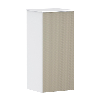 Hansgrohe Xevolos E Armoire mi-haute - 89x40x36cm - 1 porte - façade patterned bronze - push to open - charnière à gauche - slate matt white