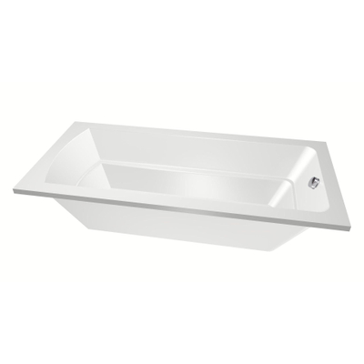 Xenz Bodysize Ligbad - 190x90x48 - afvoer uiteinde - acryl - wit