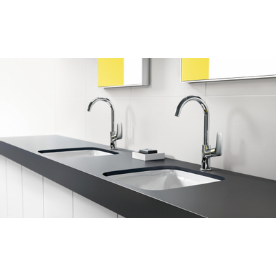 Hansgrohe Logis Eengreeps wastafelmengkraan - 210 draaibare uitloop - met PopUp - trekwaste - mat zwart