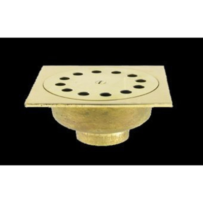 Van den Berg Laiton poli siphon de sol avec sortie verticale 10x10cm