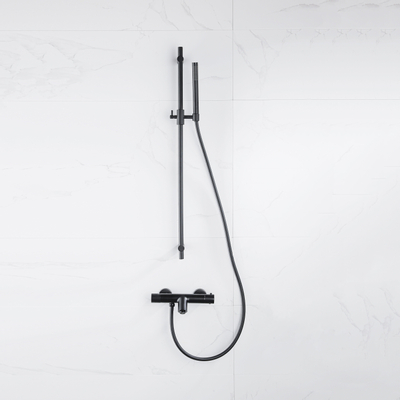 Fortifura Calvi thermostatische badkraan - mat zwart