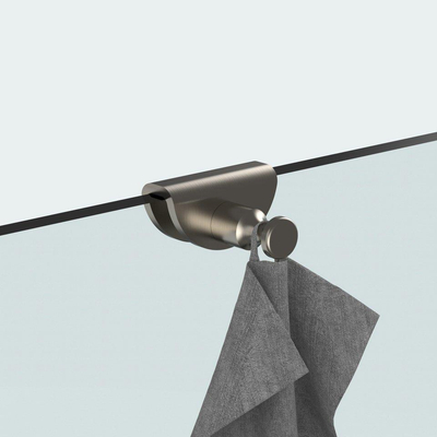 Fortifura Calvi accessoireset - glaswisser - zeepdispenser - handdoekhaak - geborsteld RVS