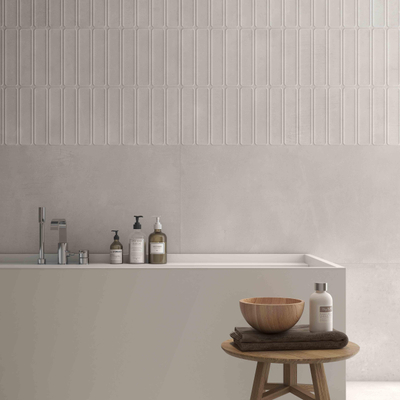 ÉCHANTILLON Terravito Gipuro Carrelage sol et mur - 60x120cm - rectifié - blanc mat