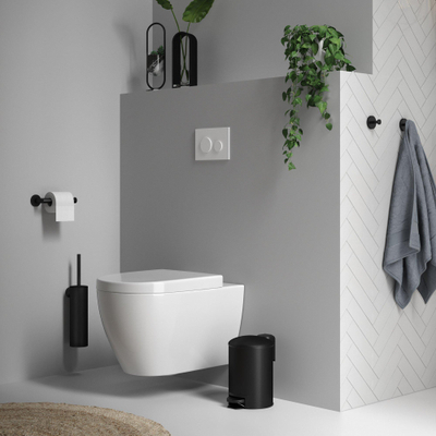 Brauer Black Edition Set d'accessoires WC - 3 pièces - noir mat