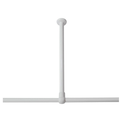 Sealskin Seallux Support de plafond pour barre de rideau de douche 60cm Aluminium Blanc