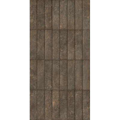 ÉCHANTILLON Terravito Elzino carreau mural et de sol - 6x24cm - aspect pierre naturelle - Cocoa mat (brun)