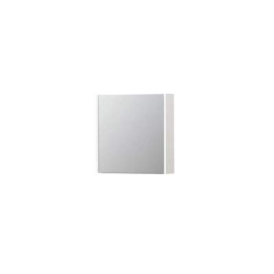 INK SPK1 spiegelkast – 60x60x14 cm – 1 deur, dubbelzijdige spiegeldeurr – Hoogglans wit