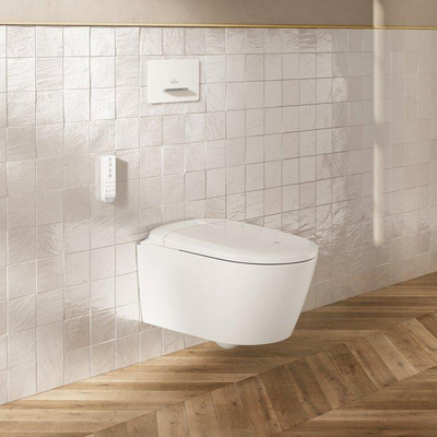 Villeroy & Boch Supreo Select Douche WC - ladydouche - geurafzuiging - spoelrandloos - verwarmde zitting - white alpine