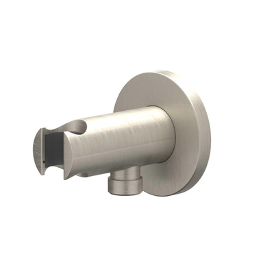 IVY Bond Ensemble de douche de tête - encastré - symmetry - 2 robinets d'arrêt - bras de plafond 30 cm - douche de tête slim 20 cm - support avec sortie - flexible de douche 150 cm - douchette 3 jets - Nickel brossé PVD