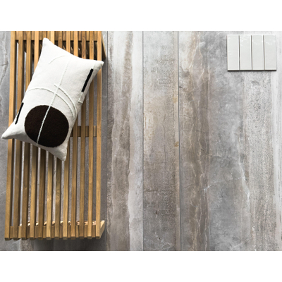 ÉCHANTILLON Terravito Elvella Carrelage mural - 20x6.5cm - 8mm - Grey Pearl