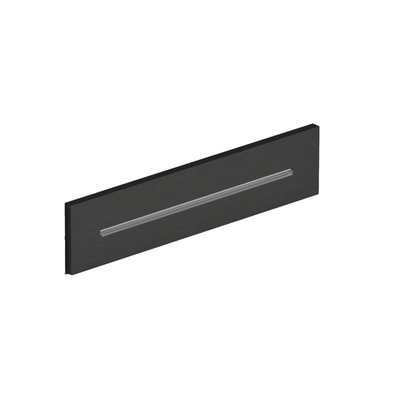 Hotbath Mate Cascade - inbouw - wand - rechthoek - PVD - mat zwart
