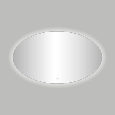 Best Design Divo miroir ovale 80x60cm incluant éclairage LED avec interrupteur tactile
