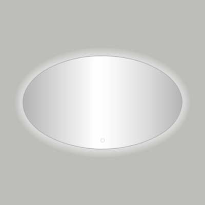 Best Design Divo spiegel ovaal 80x60cm inclusief LED verlichting met touchscreen schakelaar