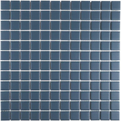 The Mosaic Factory Patterns mozaïektegel - 30x30cm - 6mm - vierkant - R11 - mat navy blue (blauw)