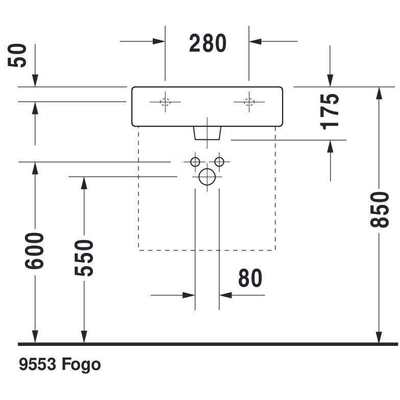 Duravit Vero lavabo 50x47 cm avec 1 trou de robinetterie blanc