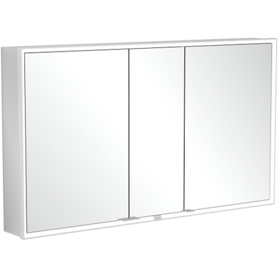 Villeroy & Boch My View Now My view - inbouw spiegelkast - 130x75cm - 3 deuren - 3 contactdoos LED - zilver