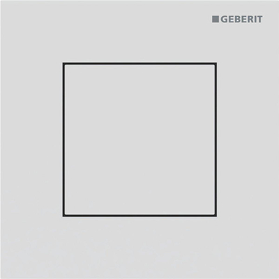 Geberit Type 40 urinioir bedieningsplaat - pneumatisch - vierkant - matwit/easy-to-clean - mat wit