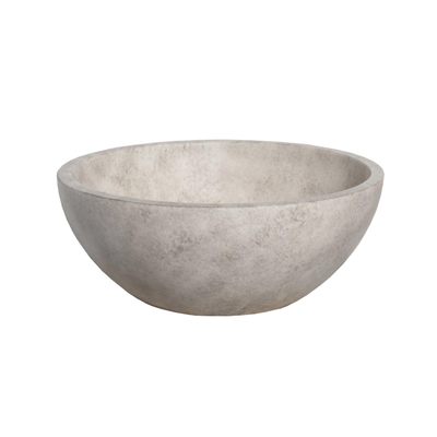 Ideavit Beton vasque à poser - 36x36x14.5cm - ronde - avec bonde clic-clac - béton
