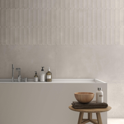 ÉCHANTILLON Terravito Gipuro Carrelage de sol et de mur - 60x120cm - rectifié - mat Crème