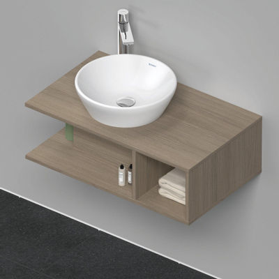 Duravit D-Neo wastafelonderkast 80x26x48cm Eiken (terra) Mat