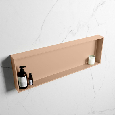 MONDIAZ EASY Nis - 89.5x29.5cm - geschikt voor in- of opbouw - 1 vak - kleur Rosee | Rosee